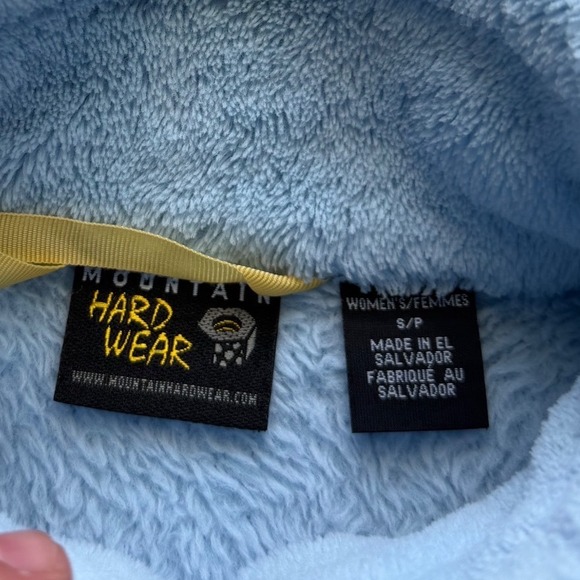 Mountain Hardwear Monkey Woman Fleece Jacket Blue Full Zip Polartec Small - Picture 3 of 9